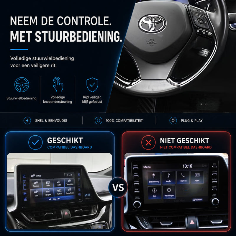 Toyota C-HR | 2016 t/m 2019 | CarPlay & Android Auto Box | Touch 2 | Fujitsu-6