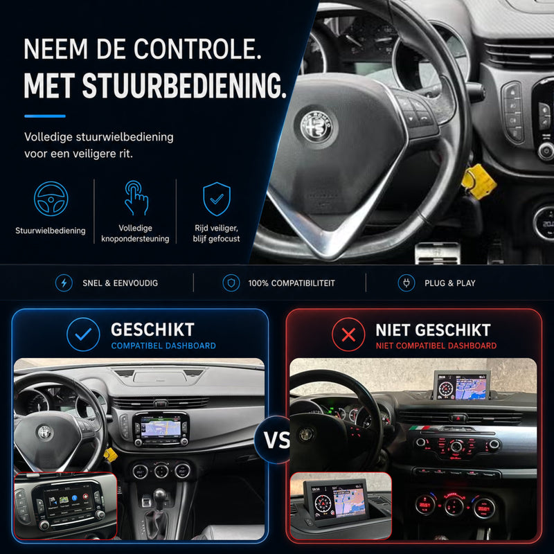 Davilon CarPlay & Android Auto Box | Geschikt voor Alfa Romeo Giulietta | 2014 t/m 2020-6