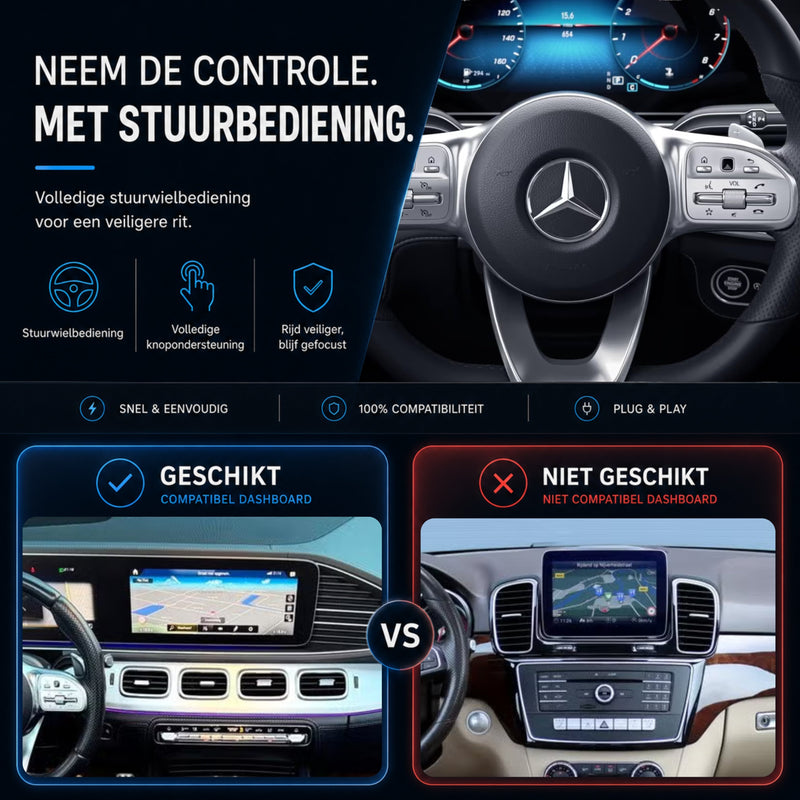 Mercedes GLE-Klasse W167 | 2019 t/m 2026 | CarPlay & Android Auto Box | NTG 6.0 (MBUX)-6
