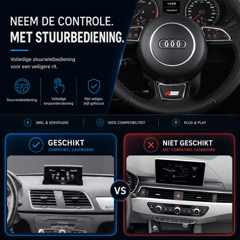 Audi Q3 en Audi RSQ3 | 2011 t/m 2018 | CarPlay & Android Auto Box | MMI 2G-6