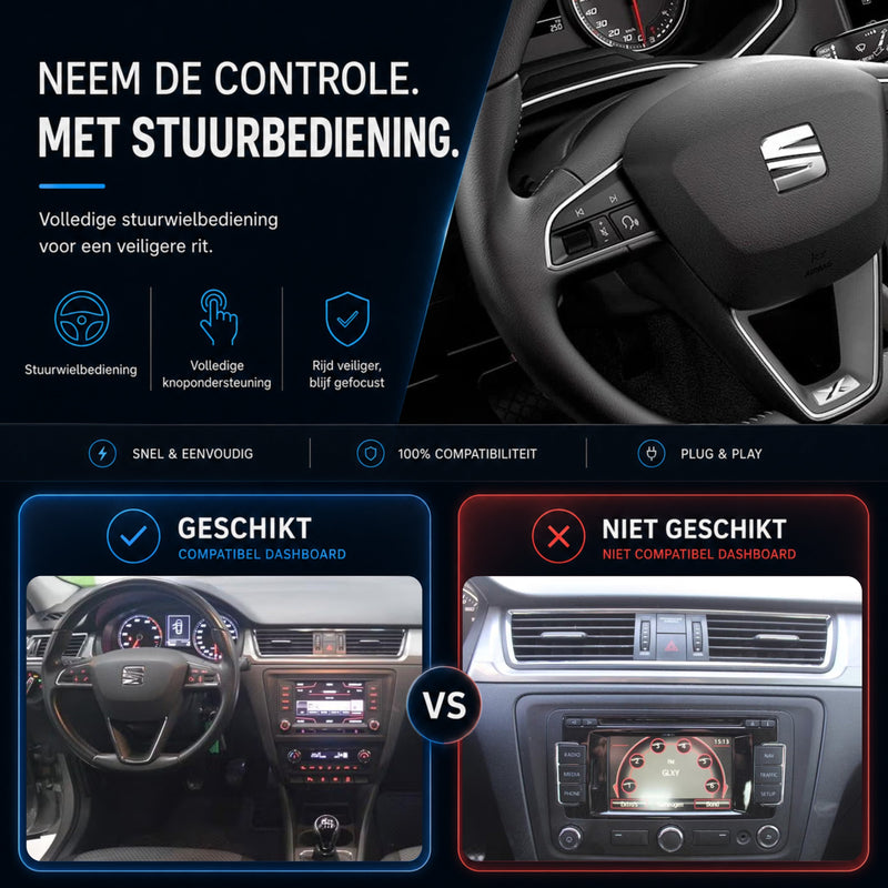 SEAT Toledo | 2015 t/m 2019 | CarPlay & Android Auto Box | MIB-6