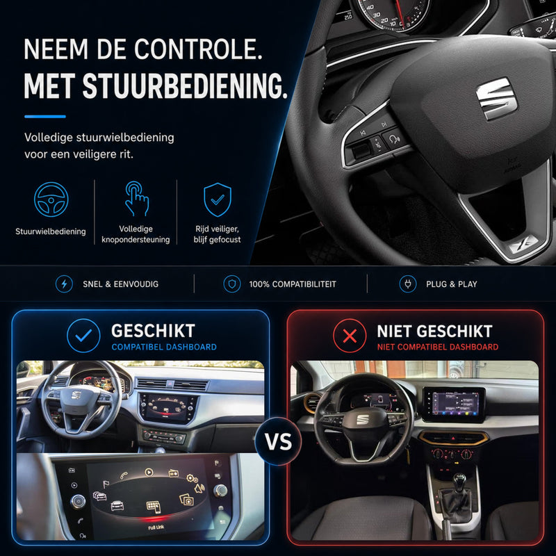 SEAT Arona | 2016 t/m 2021 | CarPlay & Android Auto Box | MIB-6
