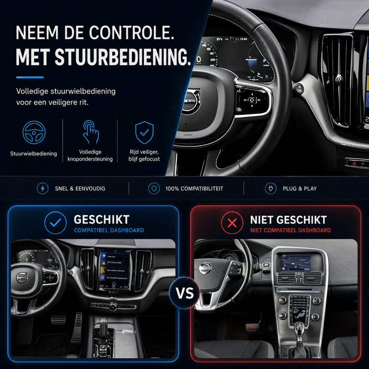 Volvo XC60 | 2018 t/m 2021 | CarPlay & Android Auto Box | Sensus Navigation-6