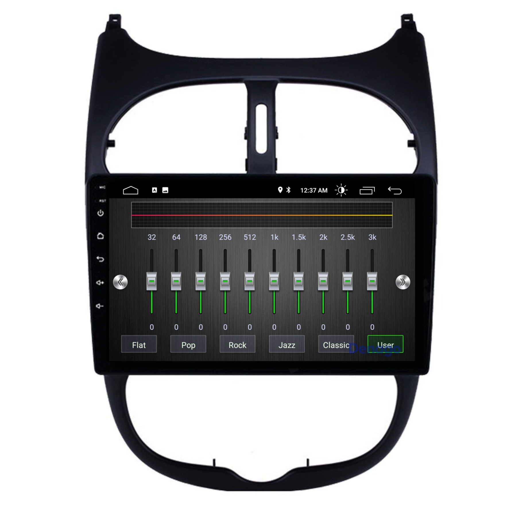 Peugeot 206 CarPlay autoradio | 1998 t/m 2009 | Denago DNG-A07 | 9 inch | Android 13 | Draadloos CarPlay & Android Auto