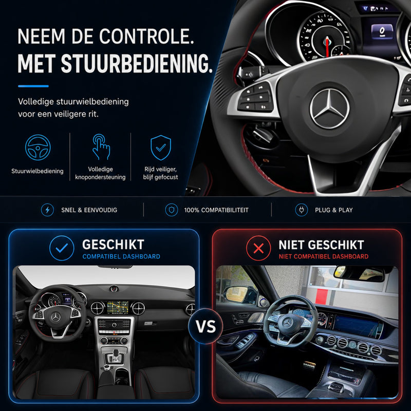 Mercedes SLC-Klasse R172 | 2014 t/m 2020 | CarPlay & Android Auto Box | NTG 5.0-6