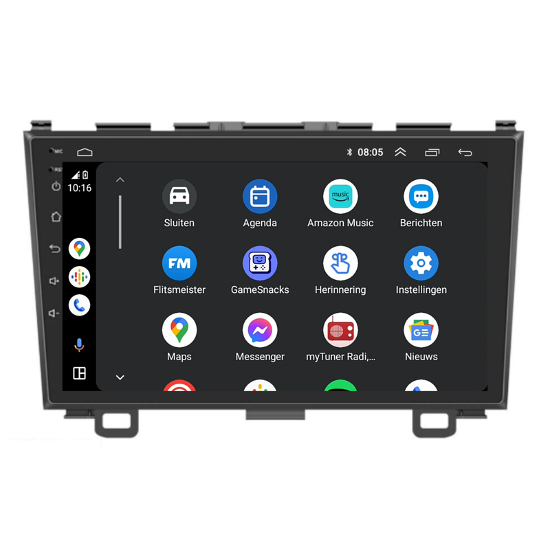 Honda CR-V | Android 13 | Autoradio | 2007 t/m 2012 | CarPlay & Android Auto-8