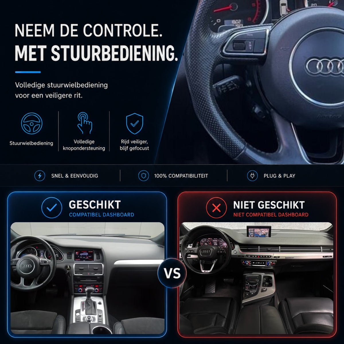 Audi Q7 | 2008 t/m 2014 | CarPlay & Android Auto Box | MMI 3G-6