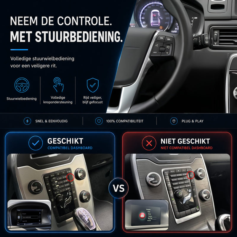 Volvo V70 | 2011 t/m 2014 | CarPlay & Android Auto Box | Sensus-6