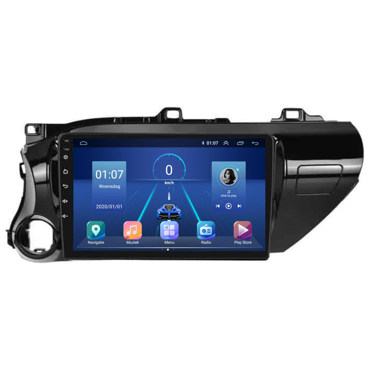 Toyota Hilux CarPlay & Android Auto autoradio | 2015 t/m 2020 | Android 15 | Davilon-6