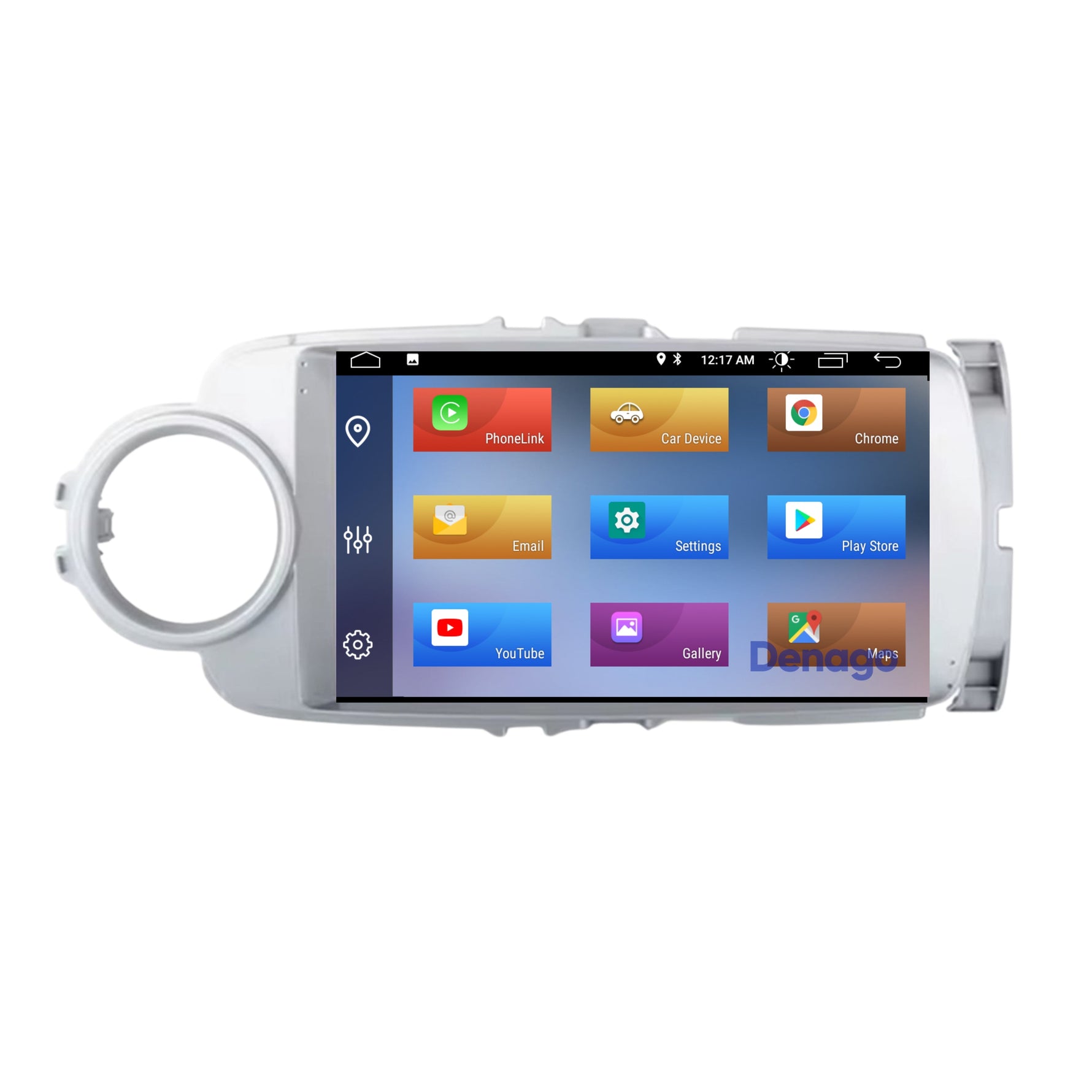 Toyota Yaris CarPlay autoradio | 2011 t/m 2019 | Denago DNG-A286 | 9 inch | Android 13 | Zilver | Draadloos CarPlay & Android Auto