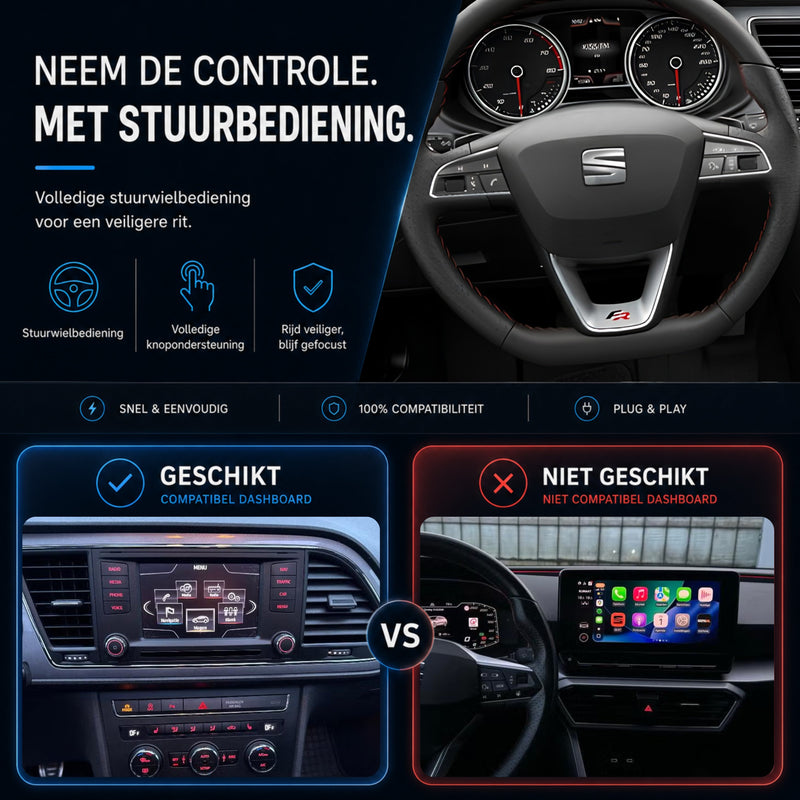 SEAT Leon | 2013 t/m 2020 | CarPlay & Android Auto Box | MIB-6