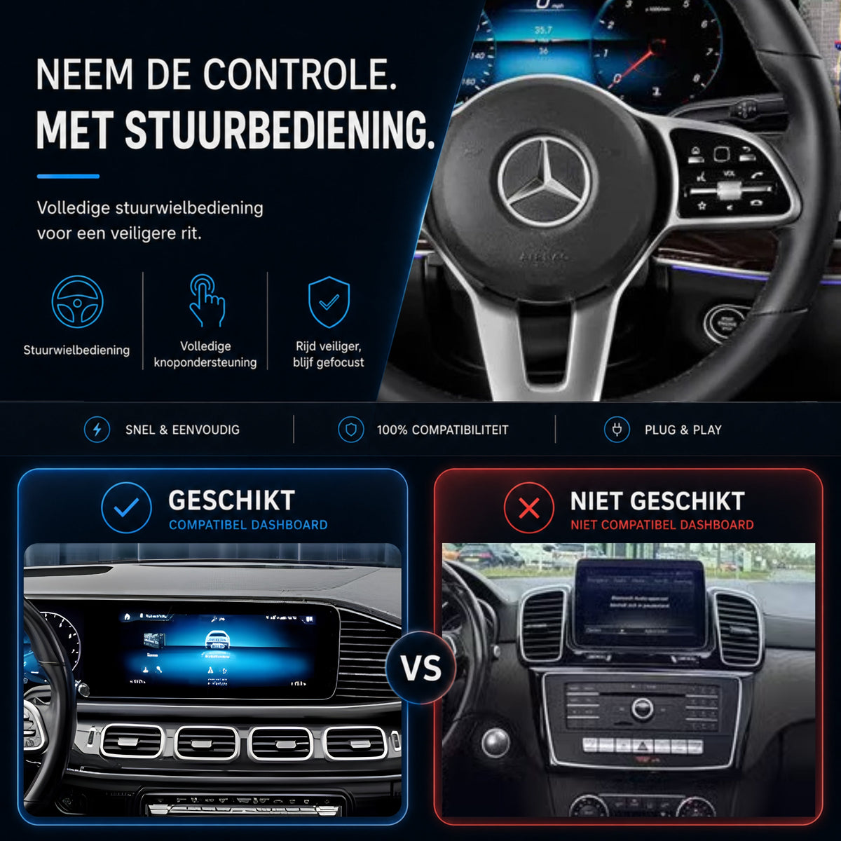 Mercedes GLS-Klasse X167 | 2020 t/m 2026 | CarPlay & Android Auto Box | NTG 6.0 (MBUX)-6