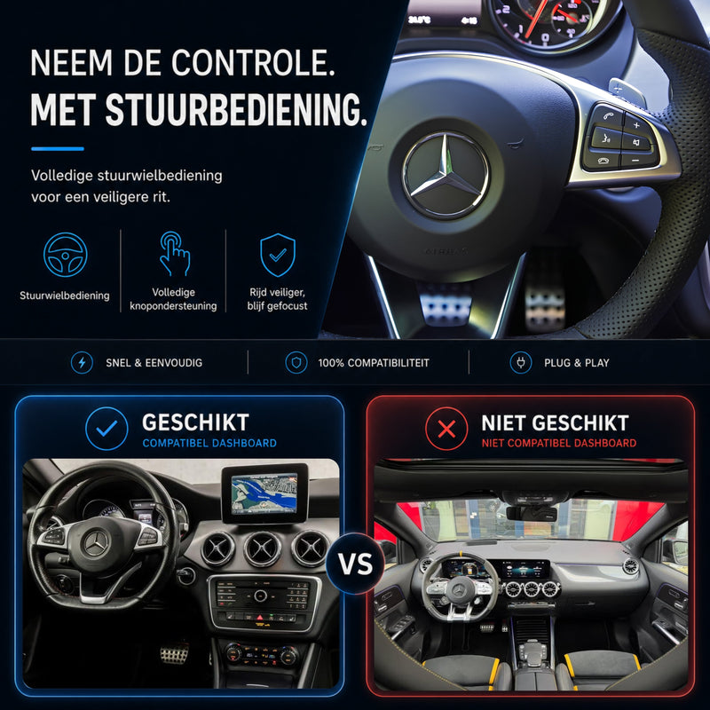 Mercedes GLA-Klasse W156 | 2015 t/m 2020 | CarPlay & Android Auto Box | NTG 5.0-6