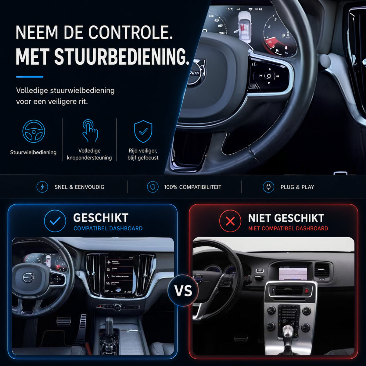 Volvo S60 | 2018 t/m 2021 | CarPlay & Android Auto Box | Sensus Navigation-6