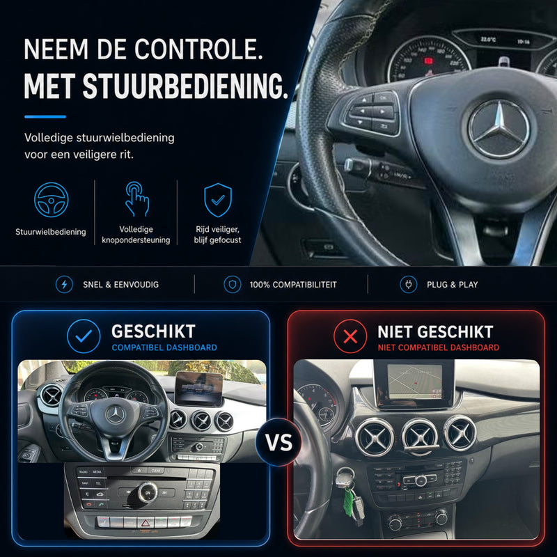 Mercedes B-Klasse W246 | 2015 t/m 2018 | CarPlay & Android Auto Box | NTG 5.0-6