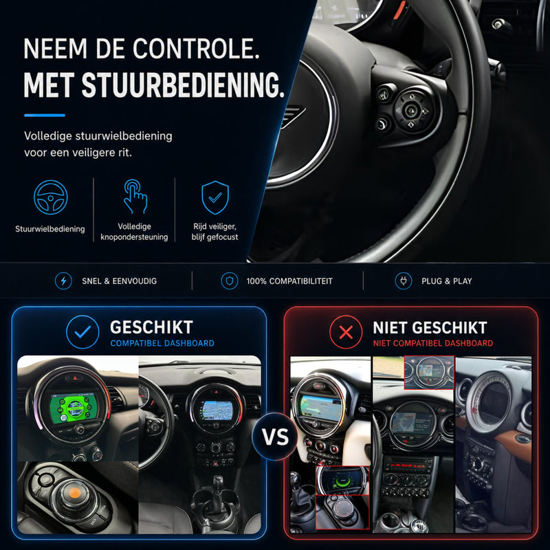 MINI Cooper | 2018 t/m 2020 | CarPlay & Android Auto Box-5