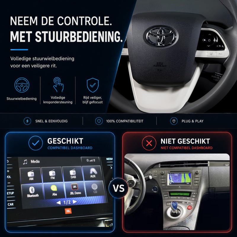Toyota Prius | 2016 t/m 2018 | CarPlay & Android Auto Box | Touch 2 | Panasonic-6