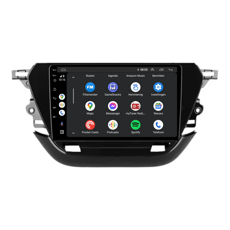 Opel Corsa CarPlay & Android Auto autoradio | 2019 t/m 2024 | Android 15 | Davilon-9
