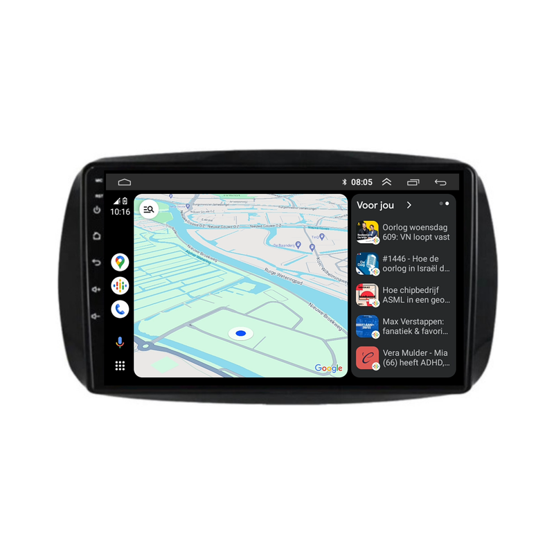 Smart Fortwo | Forfour | Android 13 | Autoradio | 2015 t/m 2019 | Carplay & Android Auto-7