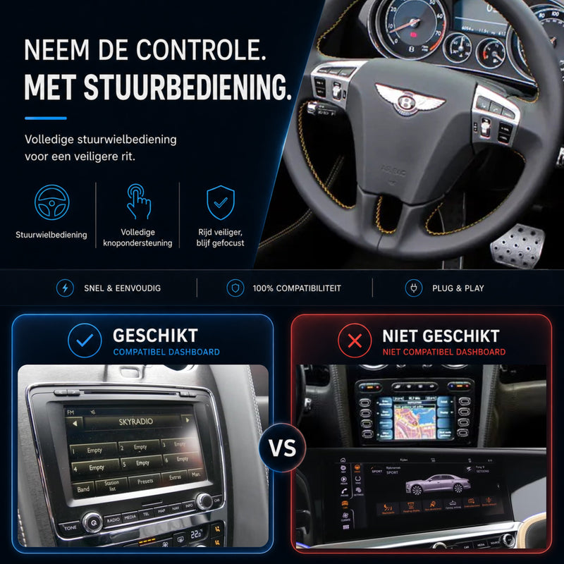 Bentley Flying Spur | 2012 t/m 2019 | CarPlay & Android Auto Box-6