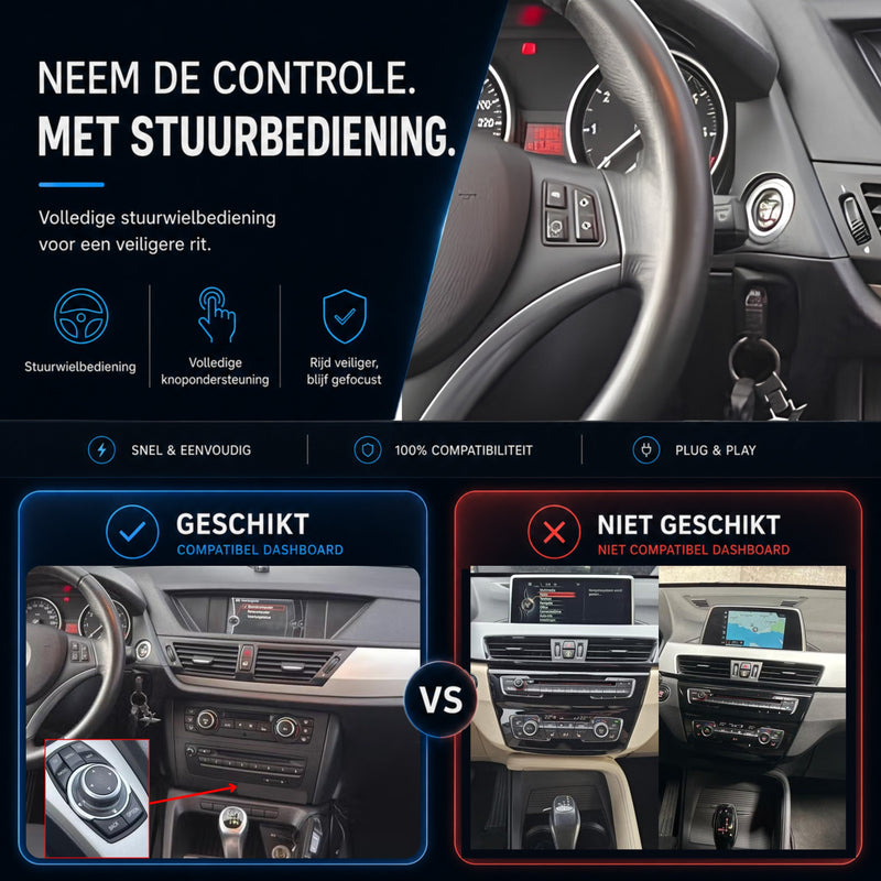 BMW X1 E84 | 2009 t/m 2013 | CarPlay & Android Auto Box | CIC-7