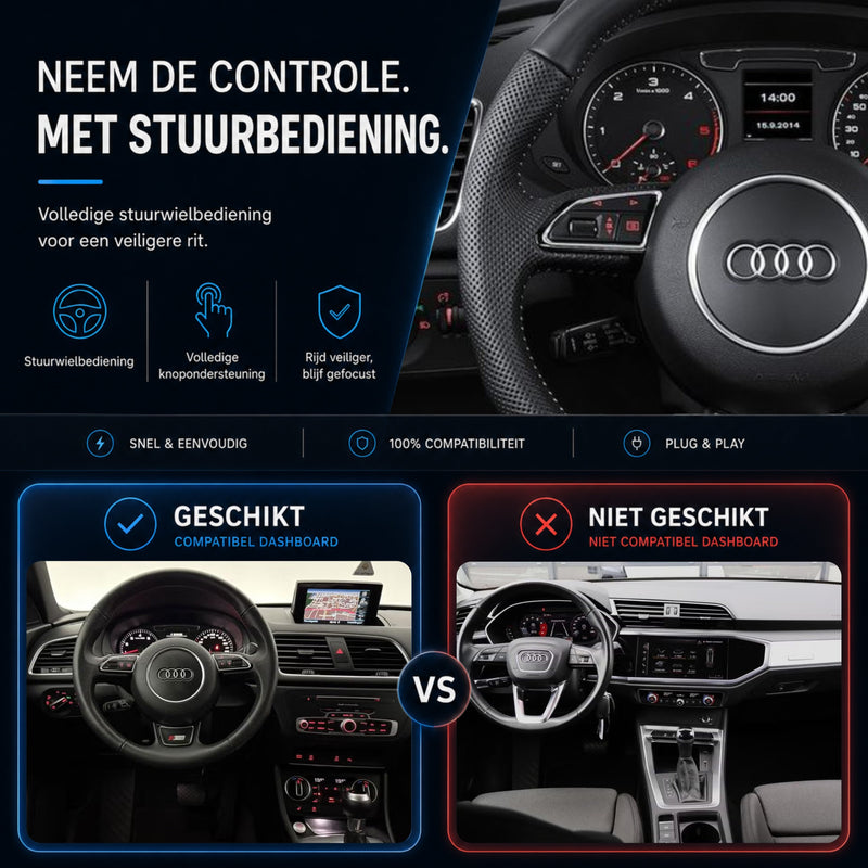 Audi Q3 en Audi RSQ3 | 2011 t/m 2018 | CarPlay & Android Auto Box | MMI 3G-6