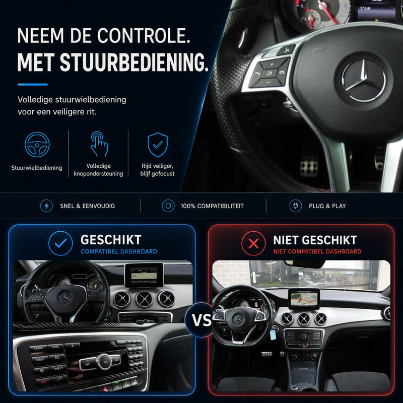 Mercedes GLA-Klasse | 2014 t/m 2015 | CarPlay & Android Auto Box | NTG 4.5-6
