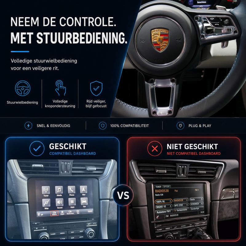 Porsche 911 (991.2) | 2016 t/m 2018 | CarPlay & Android Auto Box | PCM 4.0-6