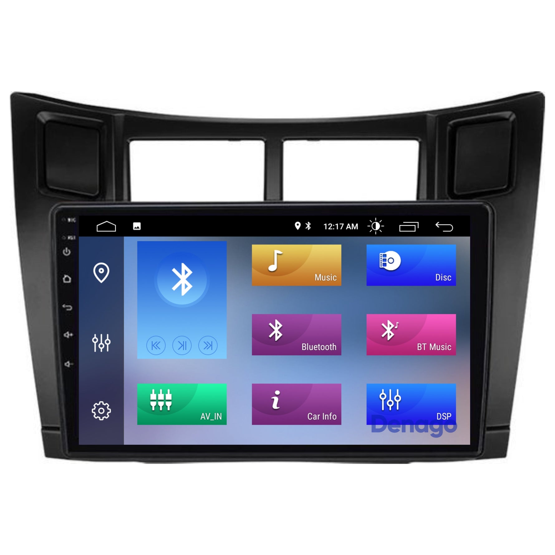 Toyota Yaris CarPlay autoradio | 2005 t/m 2012 | Denago DNG-A297 | 9 inch | Android 13 | Draadloos CarPlay & Android Auto
