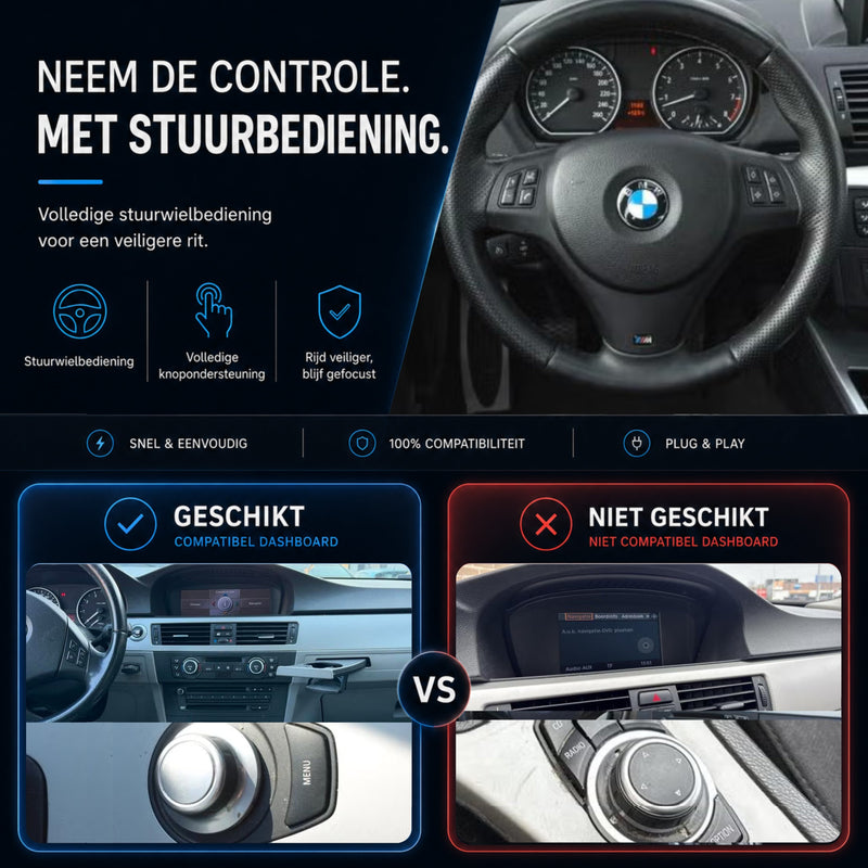 BMW 3 Serie E90/E91/E92/E93 | 2005 t/m 2008 | CarPlay & Android Auto Box | CCC-6