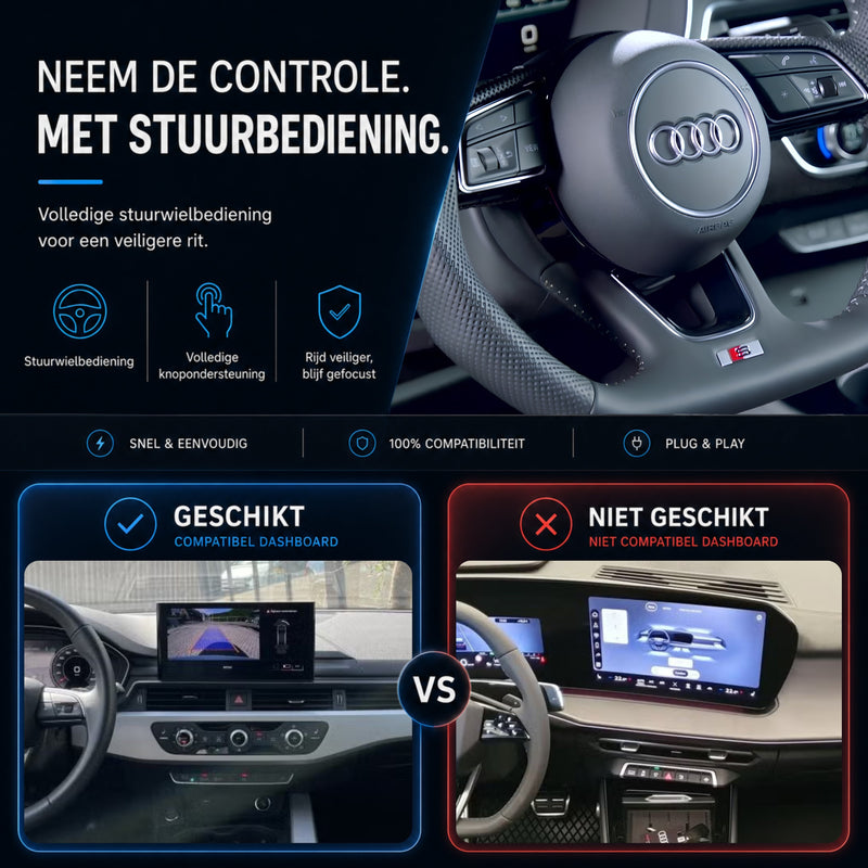 Audi A5, Audi S5 en Audi RS5 | 2020 t/m 2024 | CarPlay & Android Auto Box | MIB3-6