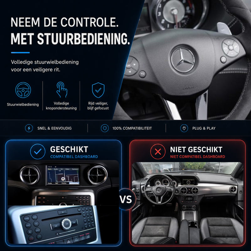 Mercedes SLS-Klasse | 2009 t/m 2014 | CarPlay & Android Auto Box | NTG 4.0-6