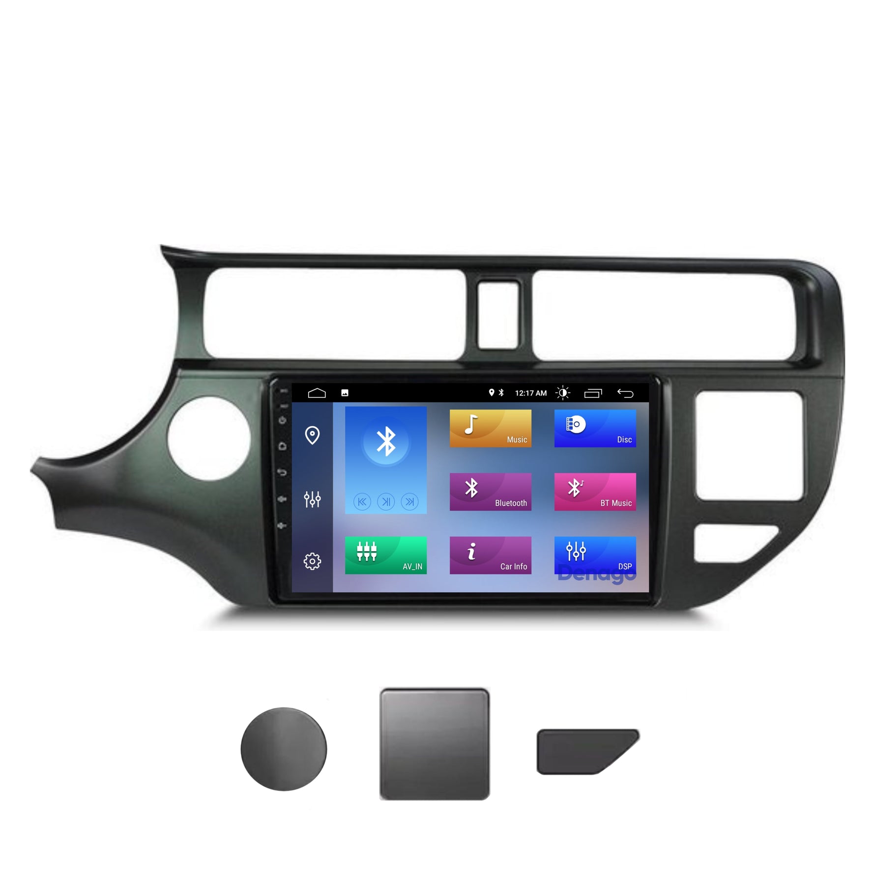 Kia Rio CarPlay autoradio | 2011 t/m 2014 | Denago DNG-A160 | 9 inch | Android 13 | Draadloos CarPlay & Android Auto