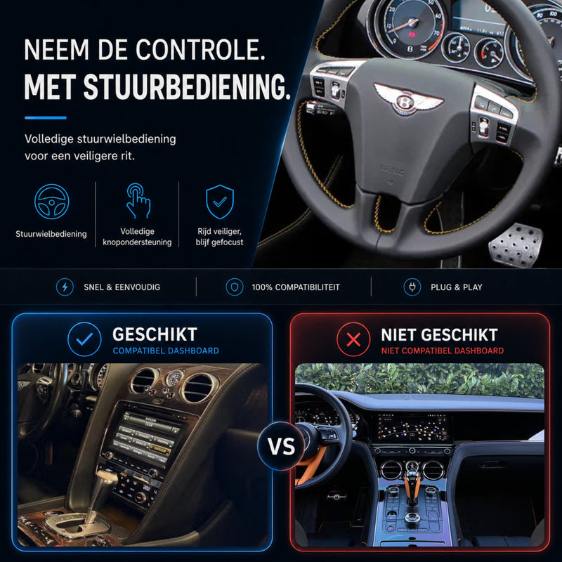 Bentley Continental | 2011 t/m 2018 | CarPlay & Android Auto Box-6