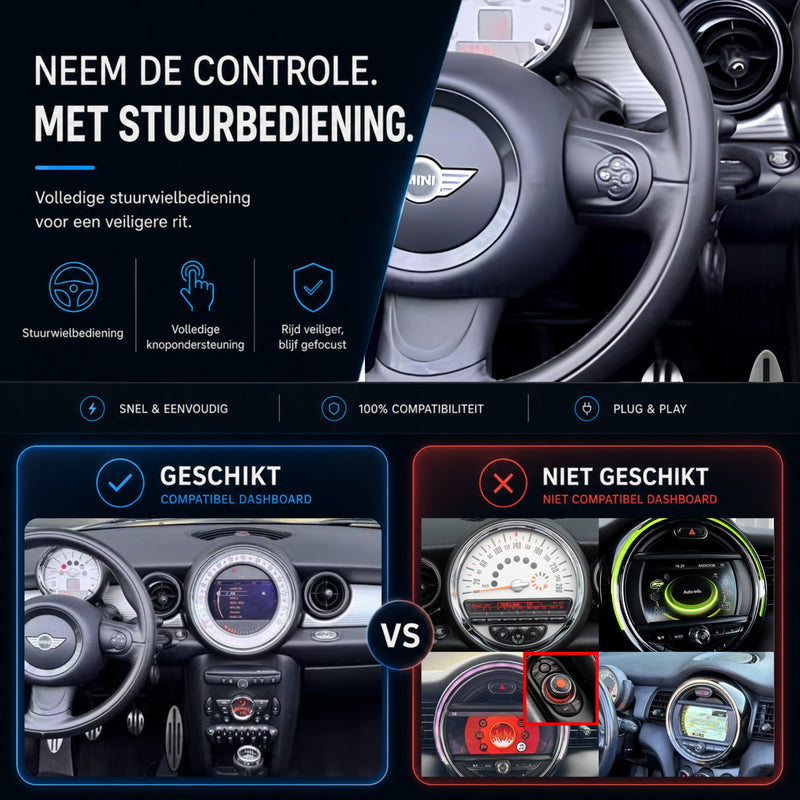MINI Cabrio | 2010 t/m 2015 | CarPlay & Android Auto Box-6