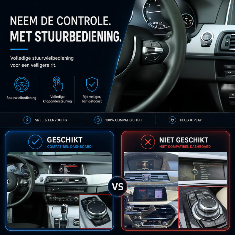 BMW 5 Serie F10/F11 | 2013 t/m 2017 | CarPlay & Android Auto Box | NBT-6