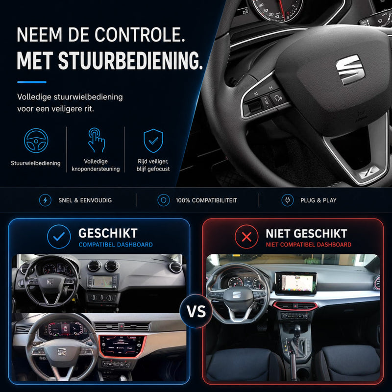 SEAT Ibiza | 2015 t/m 2021 | CarPlay & Android Auto Box | MIB-6