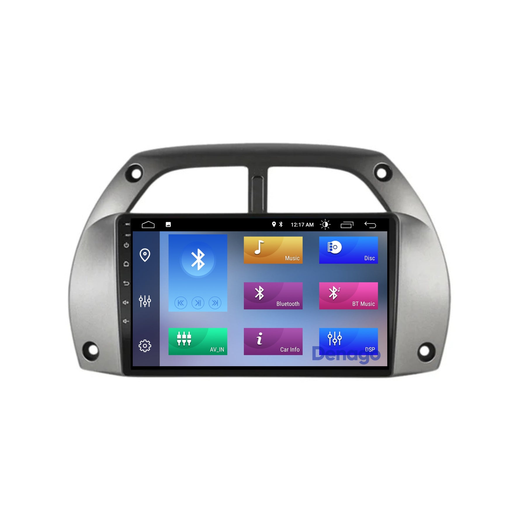 Toyota RAV4 CarPlay autoradio | 2001 t/m 2003 | Denago DNG-A206 | 9 inch | Android 13 | Draadloos CarPlay & Android Auto | Grijs frame