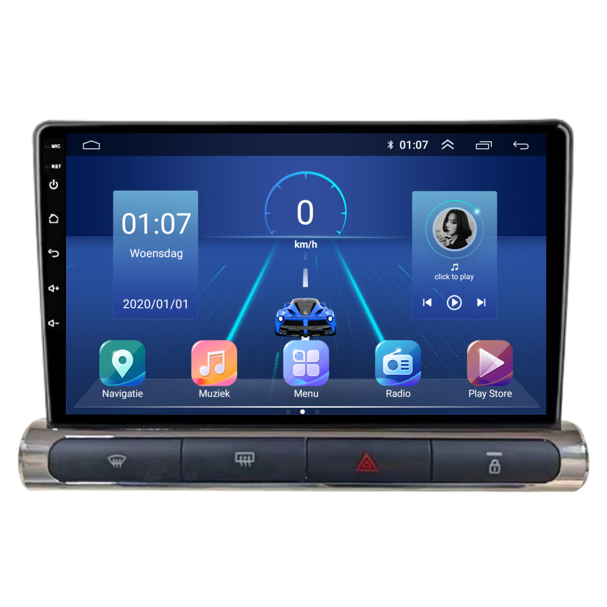 Citroën C3 Android Autoradio | 2016 t/m 2024 | CarPlay & Android auto | 4 knoppen-3