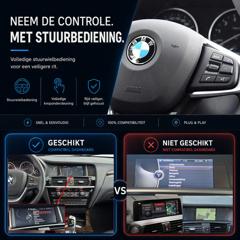 BMW X3 F25 | 2013 t/m 2017 | CarPlay & Android Auto Box | NBT-6