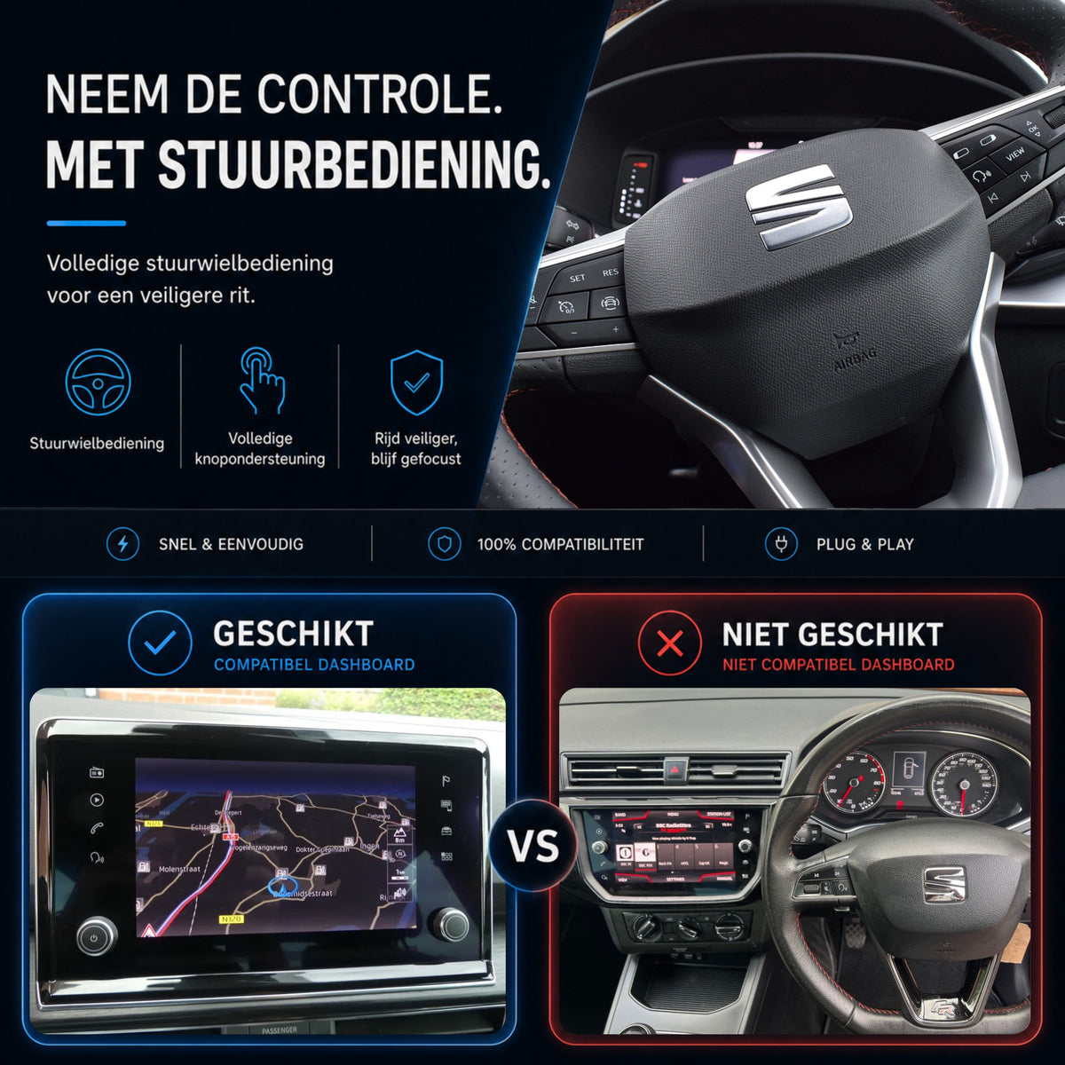 SEAT Tarroco | 2018 t/m 2020 | CarPlay & Android Auto Box | MIB-6