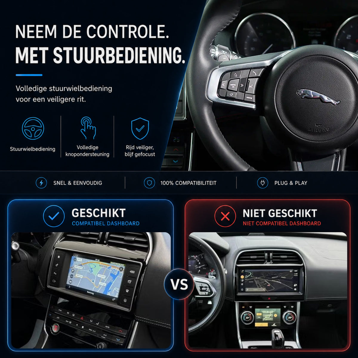 Jaguar XE | 2015 t/m 2020 | CarPlay & Android Auto Box | Harman-6