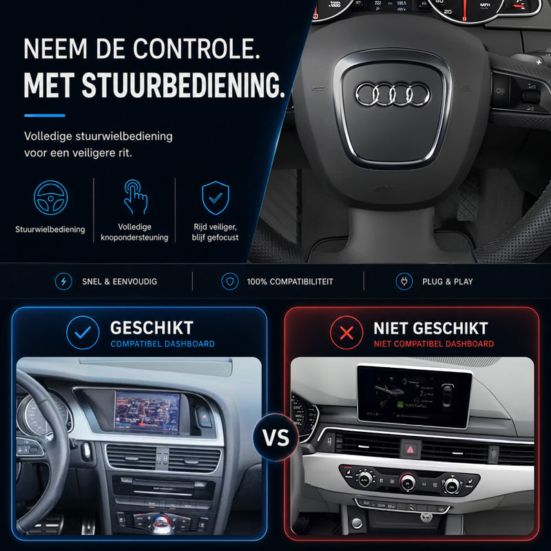 Audi A5, Audi S5 en Audi RS5 | 2007 t/m 2016 | CarPlay & Android Auto Box | MMI 2G-6