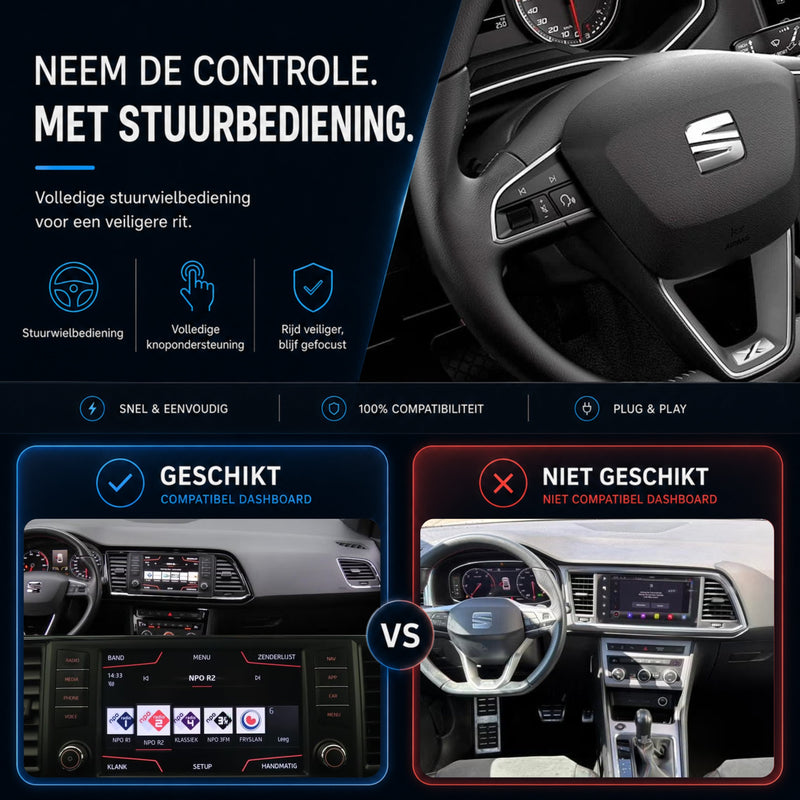 SEAT Ateca | 2016 t/m 2020 | CarPlay & Android Auto Box | MIB-6