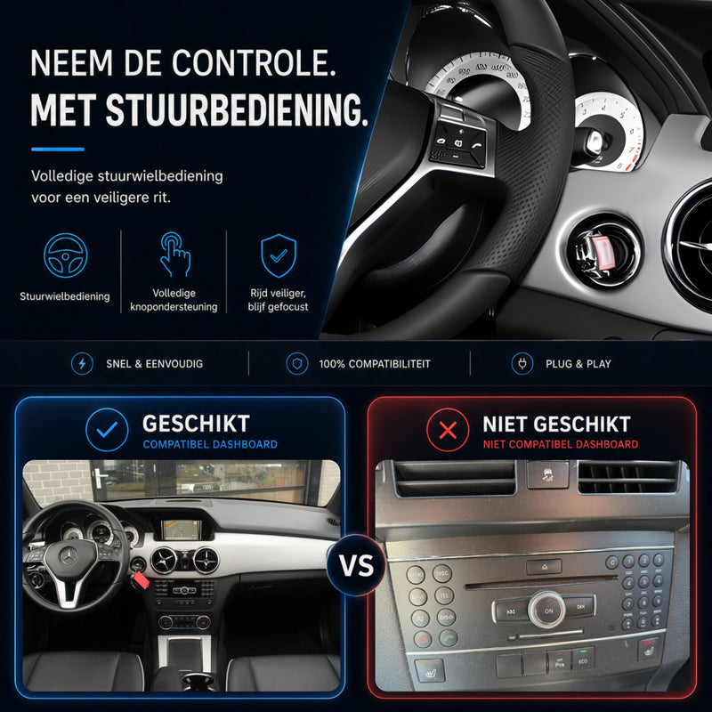 Mercedes GLK-Klasse | 2012 t/m 2015 | CarPlay & Android Auto Box | NTG 4.5-6