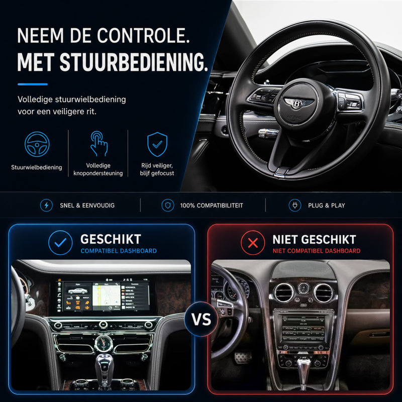 Bentley Flying Spur | 2020 t/m 2025 | CarPlay & Android Auto Box | MIB3-6