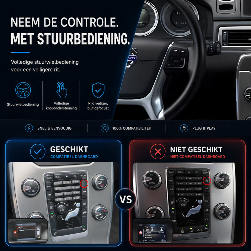 Volvo XC70 | 2011 t/m 2014 | CarPlay & Android Auto Box | Sensus-6