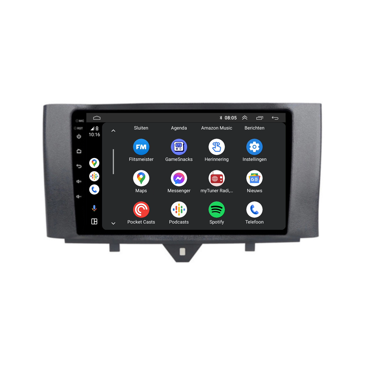 Smart Fortwo | Android 13 | Autoradio | 2011 t/m 2015 | Carplay & Android Auto-4