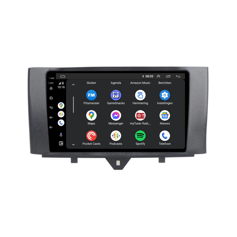 Smart Fortwo | Android 13 | Autoradio | 2011 t/m 2015 | Carplay & Android Auto-4