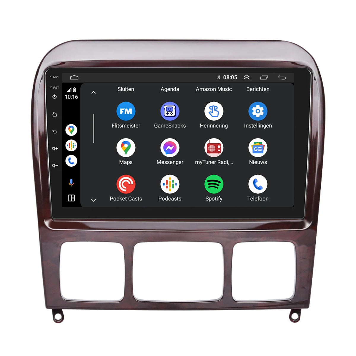 Mercedes S-Klasse | Android 13 l Autoradio | 1999 t/m 2005 | Carplay & Android Auto-2